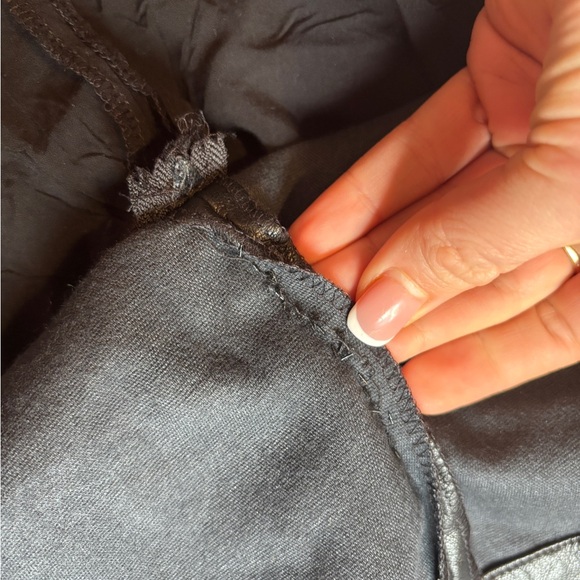 Anthro Black Leather Skirt - Picture 5 of 8